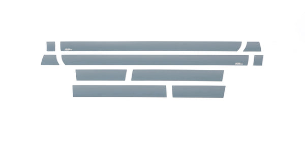 Black Platinum Rocker Panels  -GMC Sierra LD - Standard Cab - 6.8" bed (10 pcs)