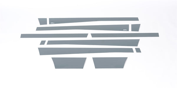 Black Platinum Rocker Panels  -RAM 1500 Quad Cab 8 ft Long Box - 5.5" Wide (W/O Factory flares) 12 pcs