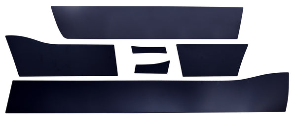 Black Platinum Rocker Panels  -RAM LD - Quad Cab 6'4" Standard Box