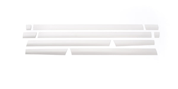 Stainless Steel Rocker Panels-Ford F-150 Reg Cab 8ft Long Box (4.25" tall, 10 Pieces)