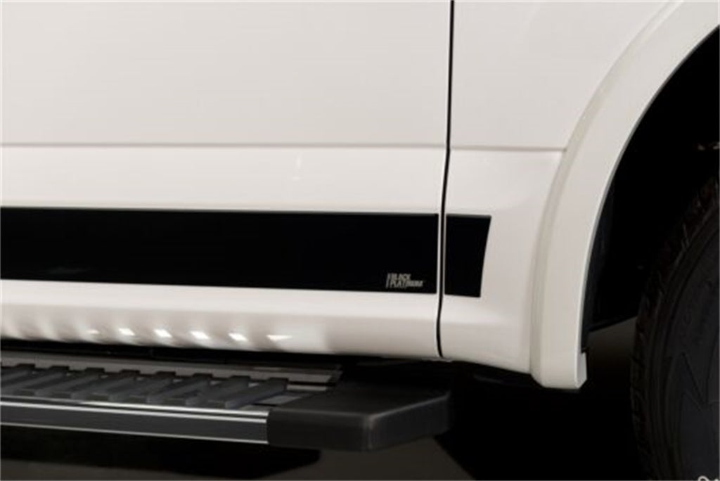 Black Platinum Rocker Panels  -Ford F-150 Super Crew Cab 5.5ft Short Box (4.25" tall, 12 Pieces)