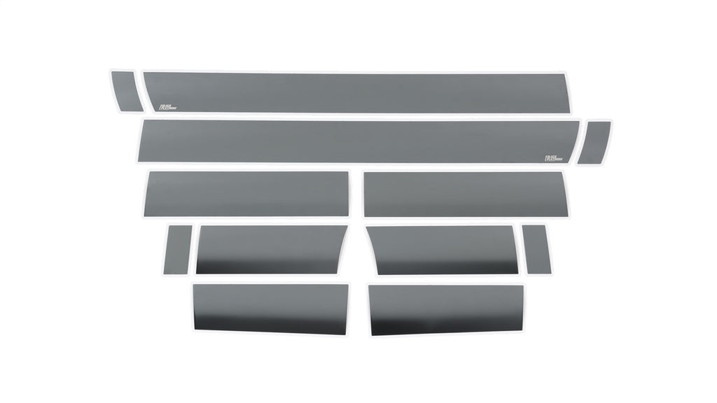 Black Platinum Rocker Panels  -Ford Super Duty - Super Cab 6.5FT Short Box (10 pcs, 6.25 Inches Wide)