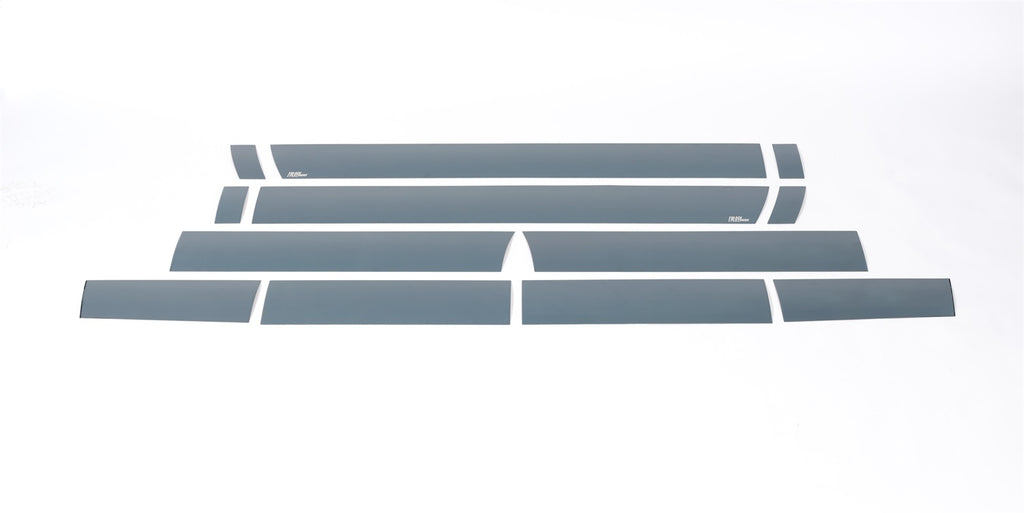 Black Platinum Rocker Panels  -Ford Super Duty - Super Cab 8FT Long Box (12pcs, 6.25 Inches Wide)