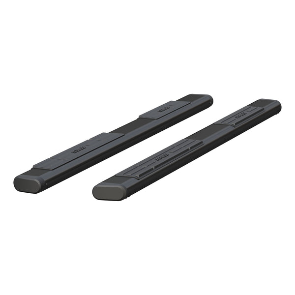 6" x 85" Black Aluminum Oval Side Bars (No Brackets)