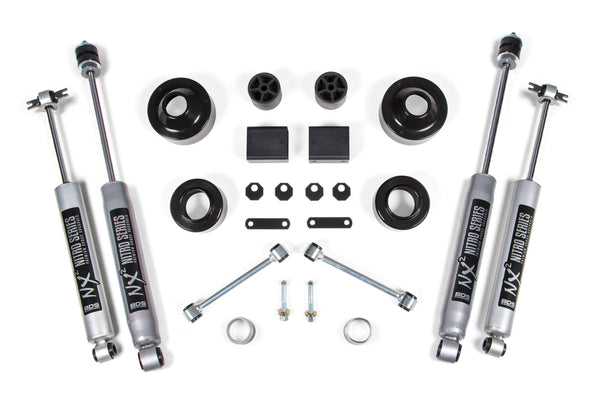 BDS Suspension 2" Coil Spacer Kit 2012-2018 Jeep Wrangler JK 2 Door 1429H