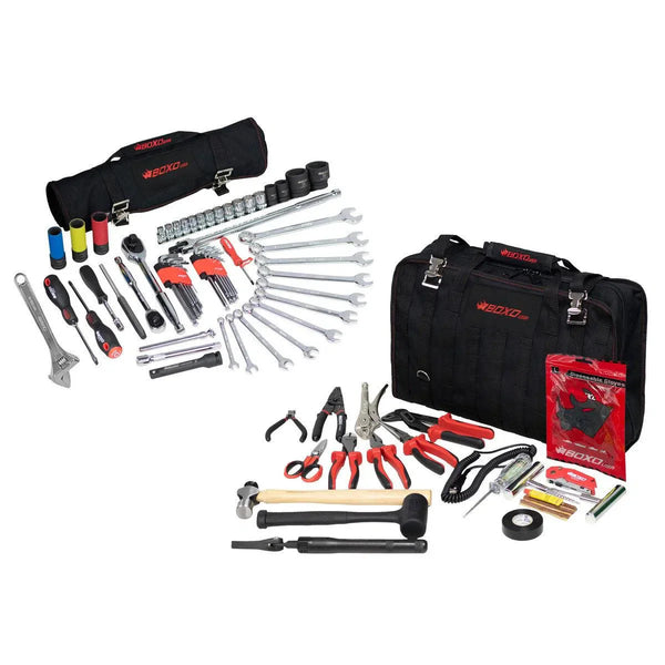Off-Road Bag | 80-Piece Off-Road Tool Bag and Tool Roll - Boxo USA - PA916C