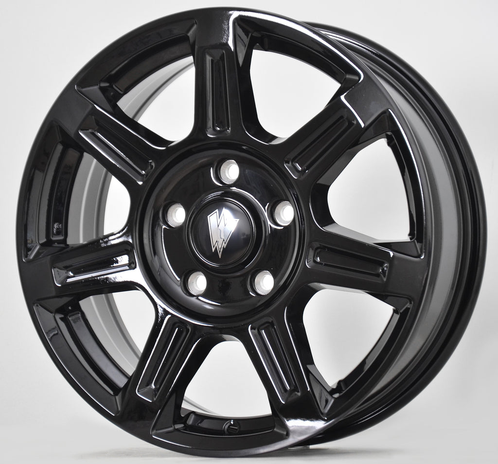 Dodge Ram Promaster Waldoch Flux Wheel 16 X 6.5 All Black Glossy 5X130, 160654205GB