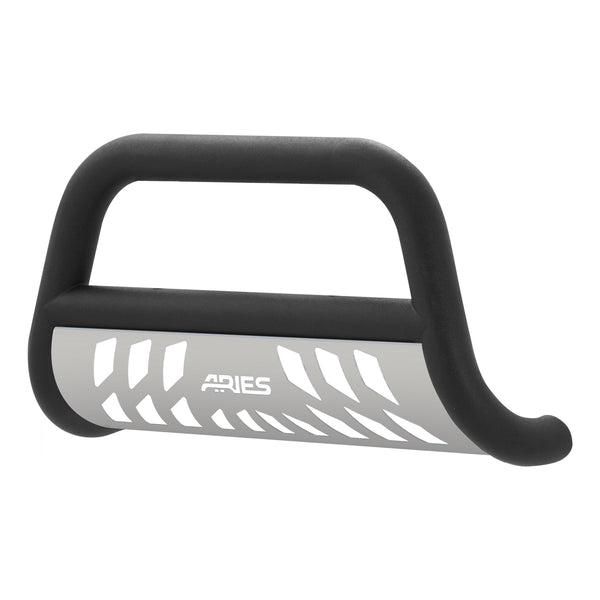 Pro Series 3" Black Steel Bull Bar, Select Silverado, Sierra 2500, 3500 HD  Aries
