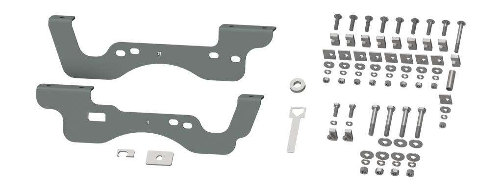 Custom Installation Brackets For Universal Mounting Rails For Some Ford Trucks RVR2406