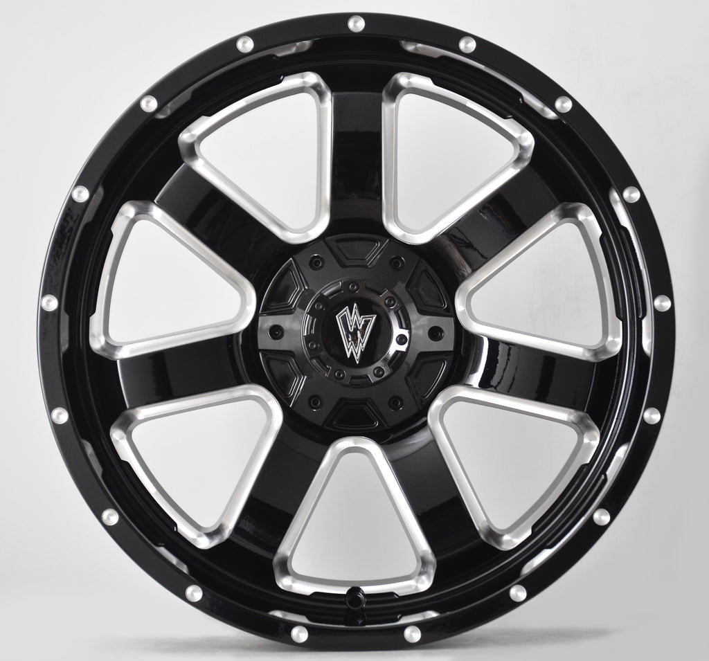 Ram HD 2500 Waldoch Rebel 20X9 Glossy Black And Milled Side Spoke 8X16 –  Truck & Van Accessories Store