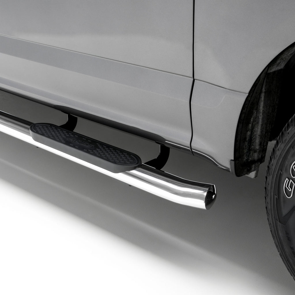 4" Polished Stainless Oval Side Bars, Select Ford F-250, F-350 Super Duty S223005-2