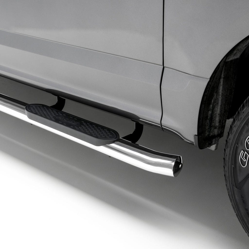 4" Polished Stainless Oval Side Bars, Select Silverado, Sierra 1500, 2500, 3500 S224053-2