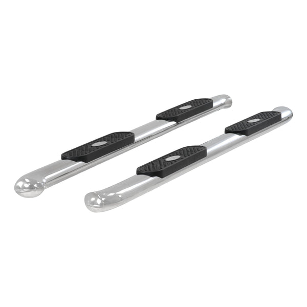 4" Polished Stainless Oval Side Bars, Select Dodge, Ram 2500, 3500