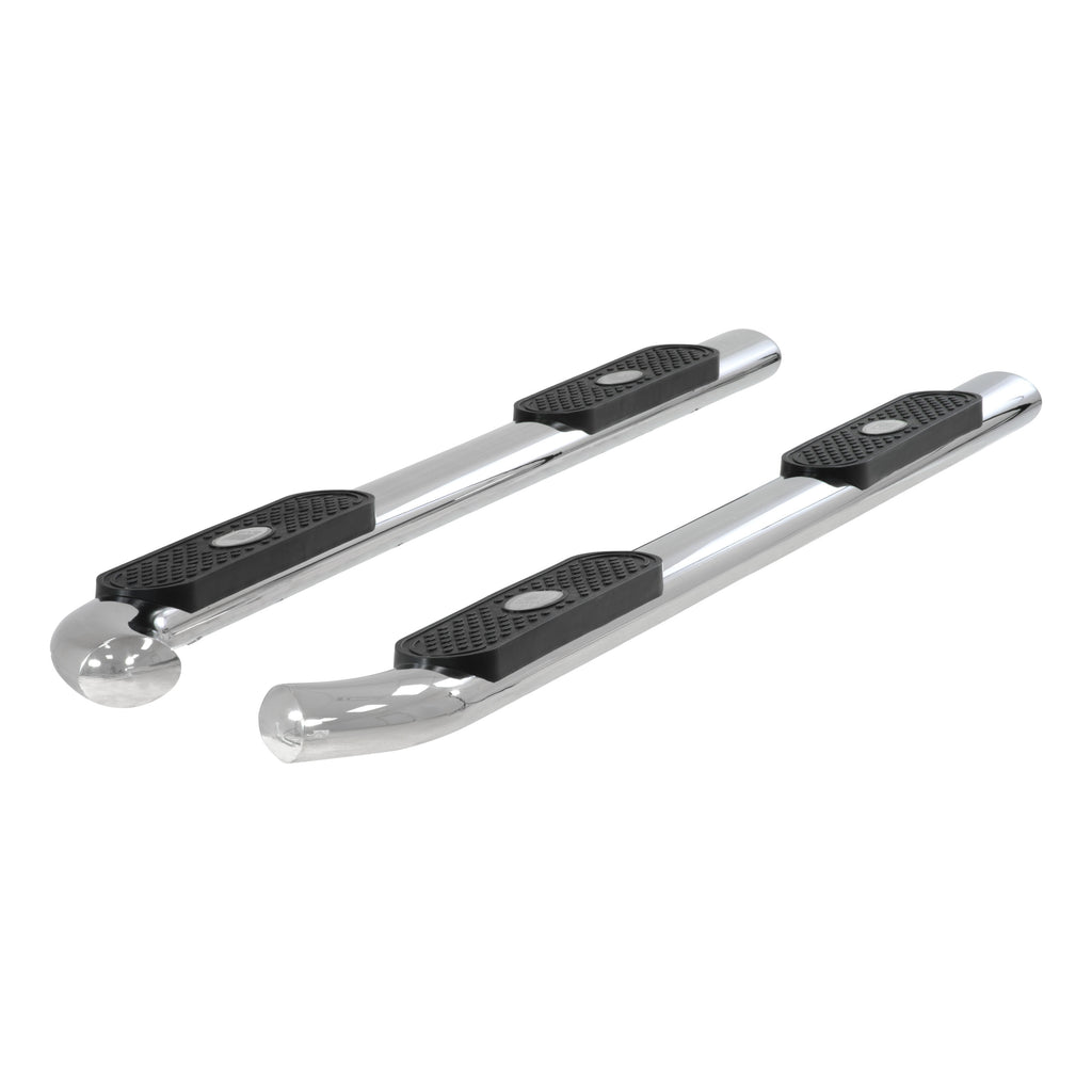 4" Polished Stainless Oval Side Bars, Select Nissan Titan, XD S229006-2