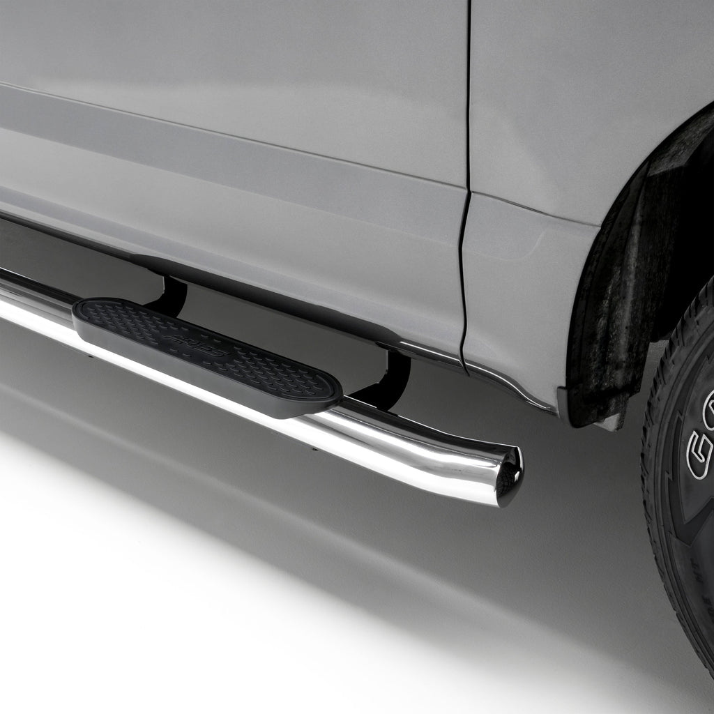 4" Polished Stainless Oval Side Bars, Select Nissan Titan, XD S229042-2