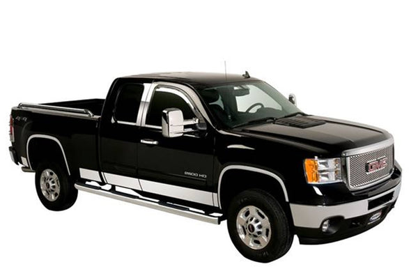 Stainless Steel Rocker Panels-Chevrolet Silverado HD - Double Cab Dually  8pcs