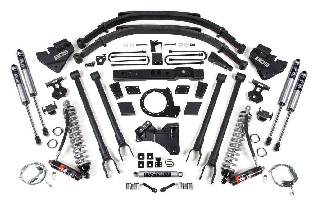 BDS Suspension 8" 4-Link Arm Coil-Over Suspension System 2017-2019 Ford F250/F350 4WD Diesel Only 1541F