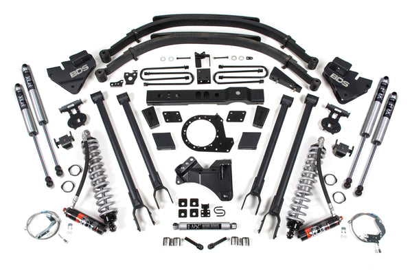 BDS Suspension 8" 4-Link Arm Coil-Over Suspension System 2017-2019 Ford F250/F350 4WD Diesel Only 1541F