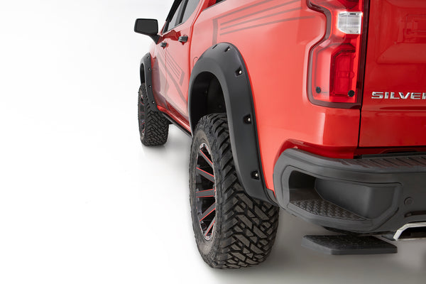 Fender Flares Pocket Style-Color Black Smooth Finish 4 Pc