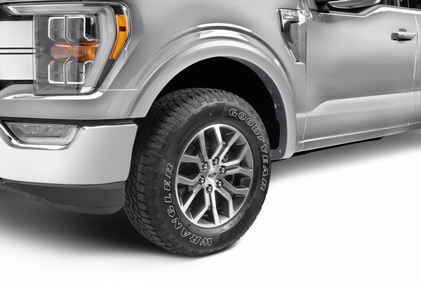 Fender Flares OE Style Color Ingot Silver Smooth Finish 4 Pc