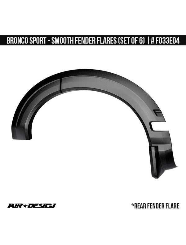 BRONCO SPORT 2021+ SMOOTH FENDER FLARES (SET OF 4)