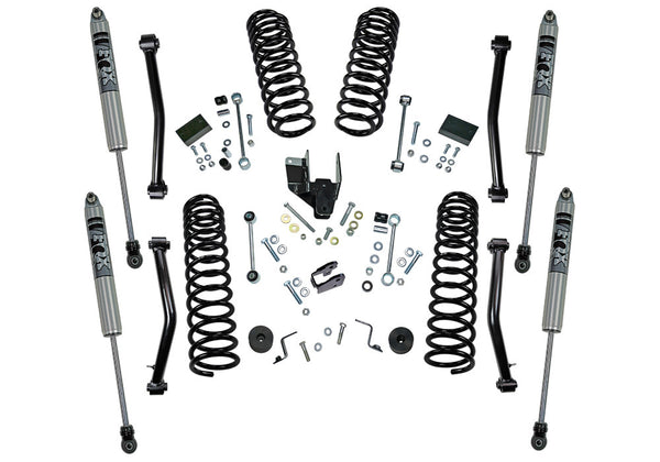 4" Dual Rate Coil Lift Kit w/ Fox Shocks - 18-22 Wrangler JL - 2Dr