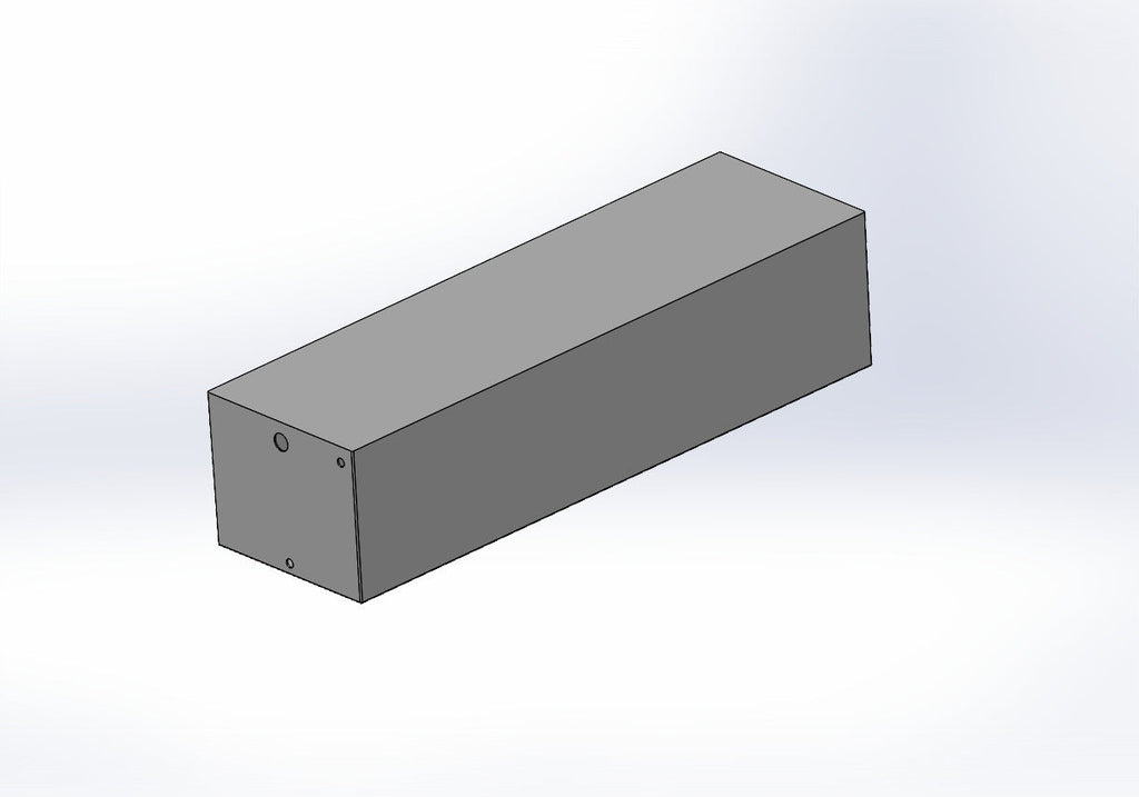 CUSTOM 43 GALLON WATER TANK 16 3/8W X 54"L X 13"