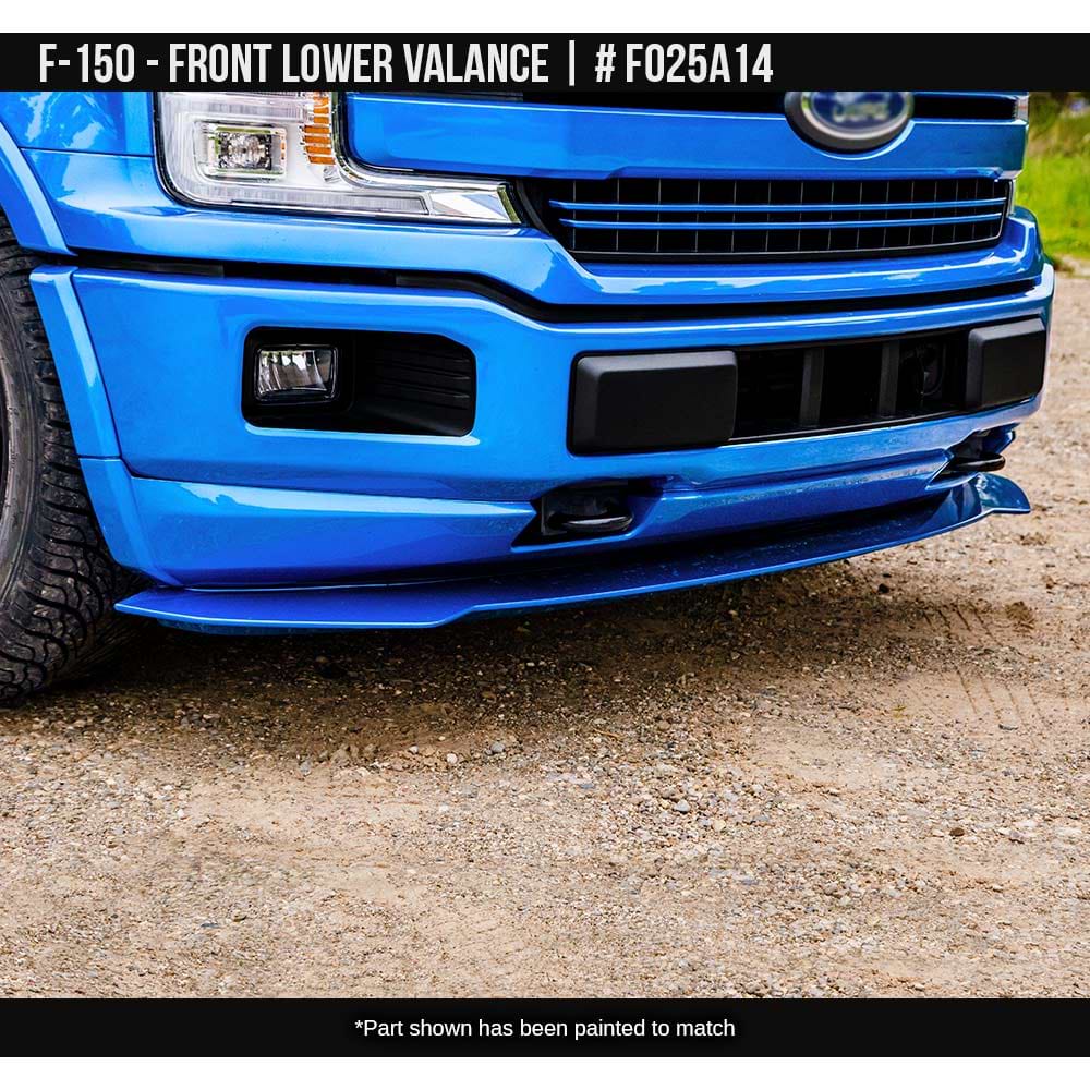 2018-2020 Ford F-150 Front Lower Valance   Painted  Satin Black Install Ready