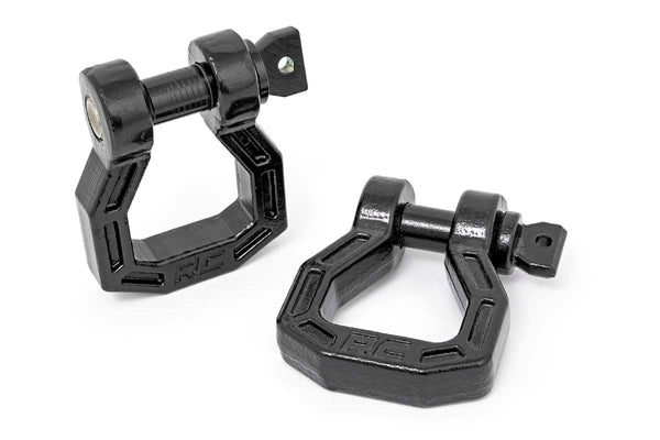 D-Ring | Forged | Pair | Black