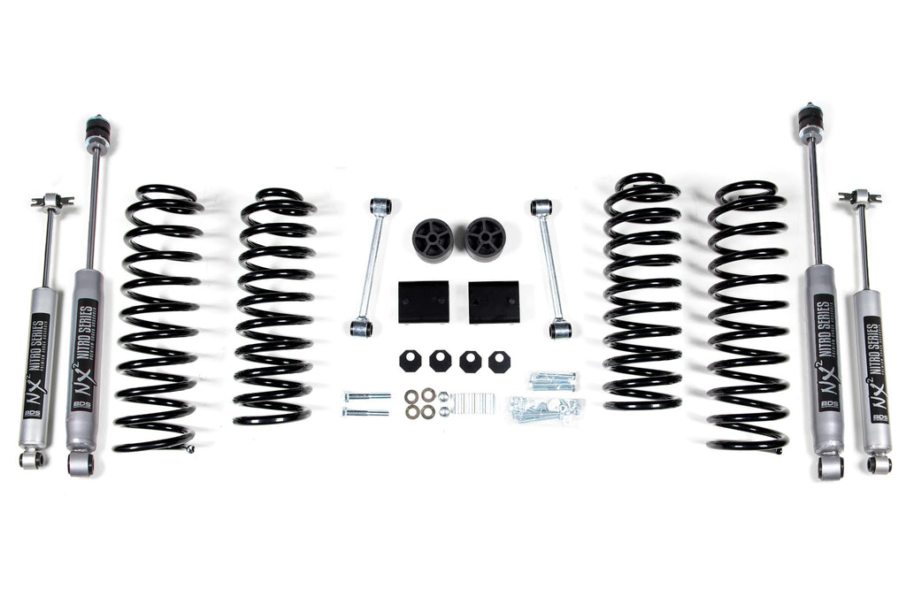BDS Suspension 2" Coil Spring System 2007-2011 Jeep Wrangler JK 4 Door 1402H