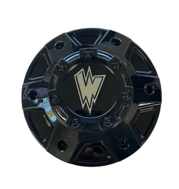 WALDOCH CENTER CAP 6 LUG, 7'' DIAMETER, BLACK, CAP3072-61397-03-B(W)