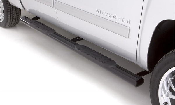 5 In Oval Straight Nerf Bars Steel Black