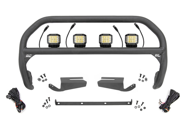 Nudge Bar | 3 Inch Wide Angle Led (x4) | Oe Modular Steel | Ford Bronco (21-25)
