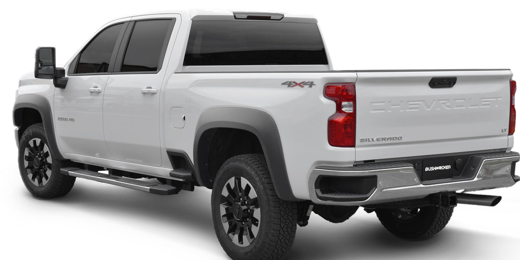 Bushwacker  Fender Flares Extend-A-Fender Style 4pc. for Chevrolet 2500/3500, Smooth Black