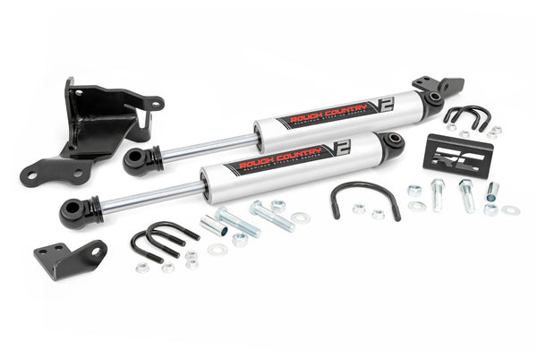 V2 Steering Stabilizer | Dual | 2.5-8 Inch Lift | Jeep Gladiator JT/Wrangler JL (18-25)