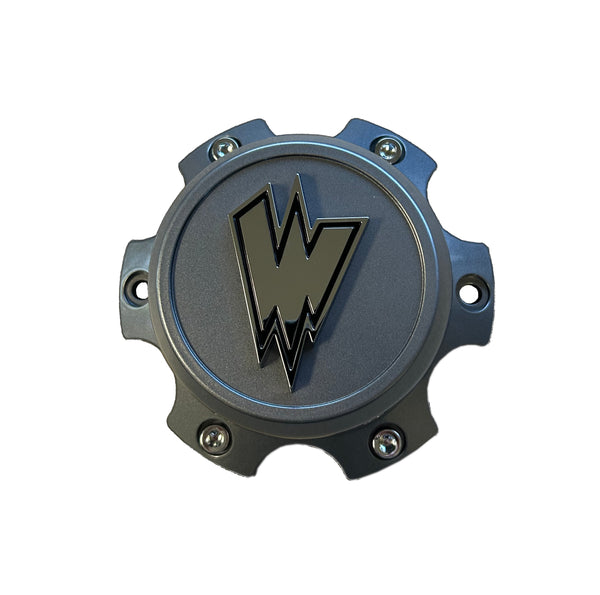 WALDOCH CENTER CAP 6 LUG, 5.5'' DIAMETER, GRAY, CAP5530-61397-GRA(W)