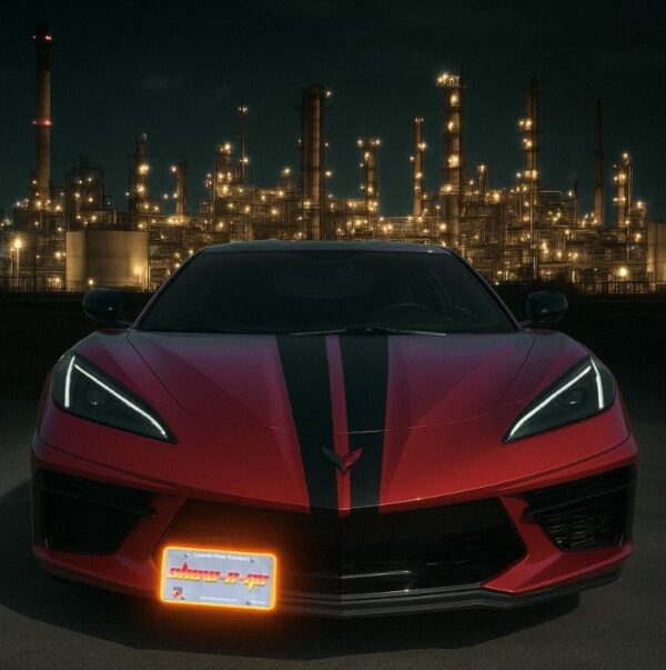 SHOW-N-GO MANUAL FRONT LICENSE FRAME C8 STINGRAY: 400-110