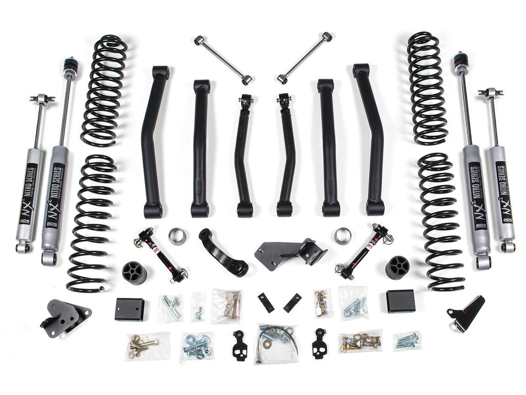 BDS Suspension 4" Suspension Lift Kit 2012-2018 Jeep Wrangler JK 2 Door 1417H