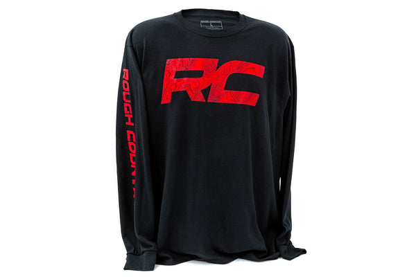 Rough Country Long Sleeve | RC Tread Sleeve | Black| LG