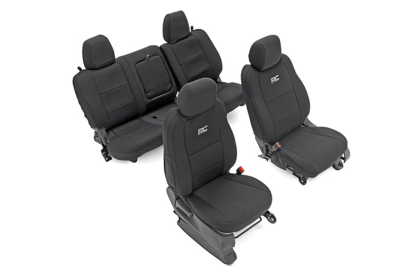 Seat Covers | FR & RR | Crew Cab | Nissan Frontier 2WD/4WD (2022-2025)
