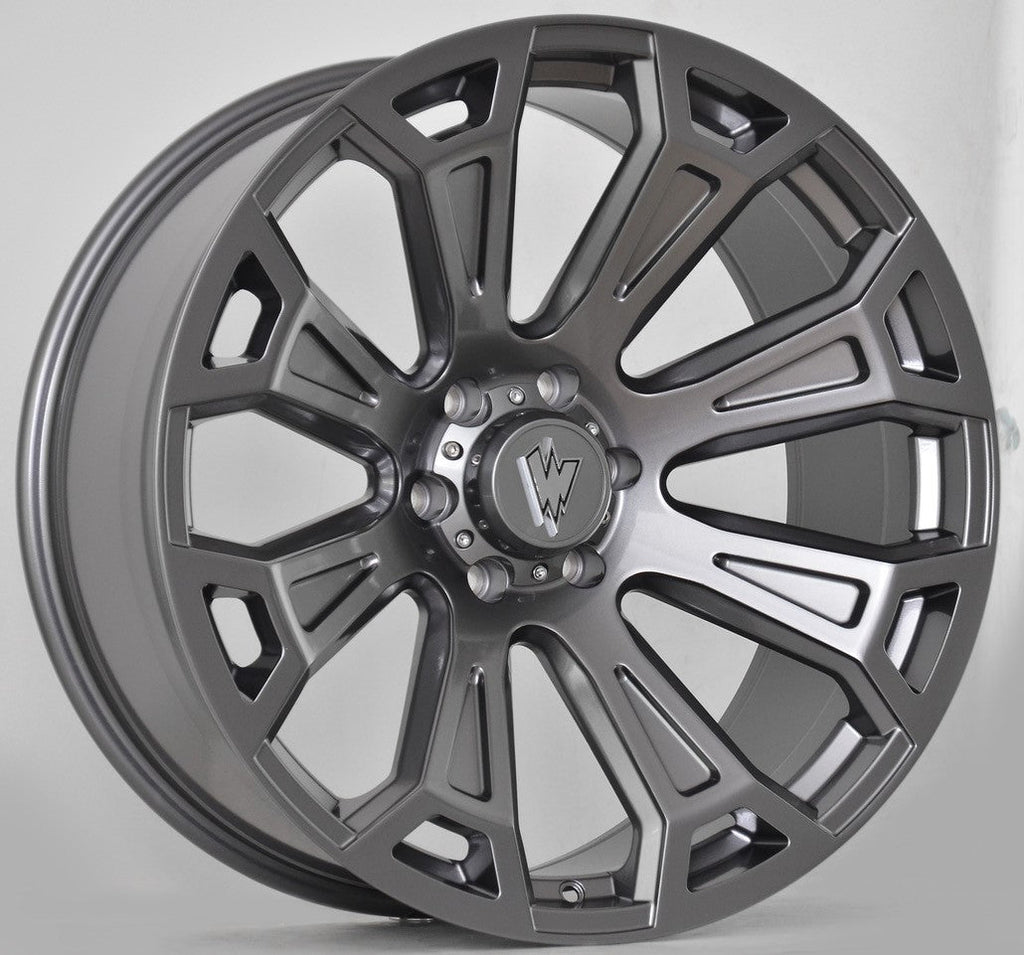 RAVEN 22X10 GREY STONE - 24 OFFSET 6X135 87.3CB