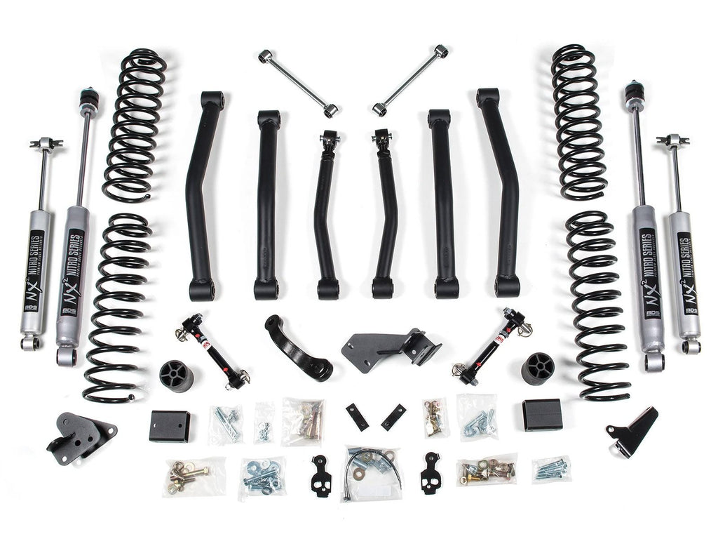 BDS Suspension 4.5" Suspension Lift Kit 2007-2011 Jeep Wrangler JK 4 Door 1413H