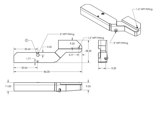 48 GALLON TANK FOR RV BUILD, GREY / BLACK WATER TANK TRANSIT