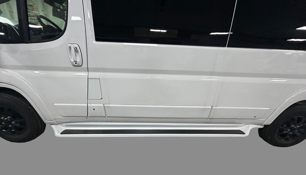 PROMASTER 159" FIBERGLASS RUNNING BOARDS WITH MOUNTING HARDWARE