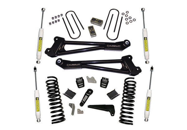 4" Lift Kit - 13-18 Ram 3500 4WD - Diesel - Replacement Radius Arms w/ SL Shocks