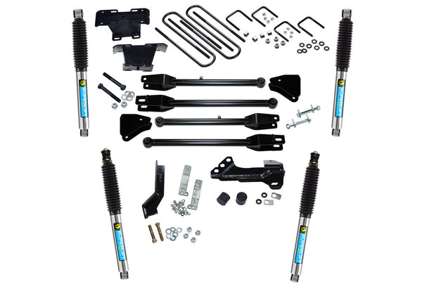 4" 4-Link Lift Kit - 17-22 F-250/F-350 4WD - Diesel - w/ Bilstein Shocks
