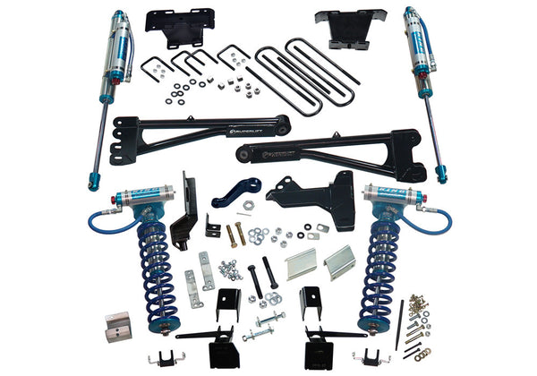 6" King Ed Radius Arm Lift Kit-17-22 F250/350 4WD w King Frt Clvr & Res Rr Shcks