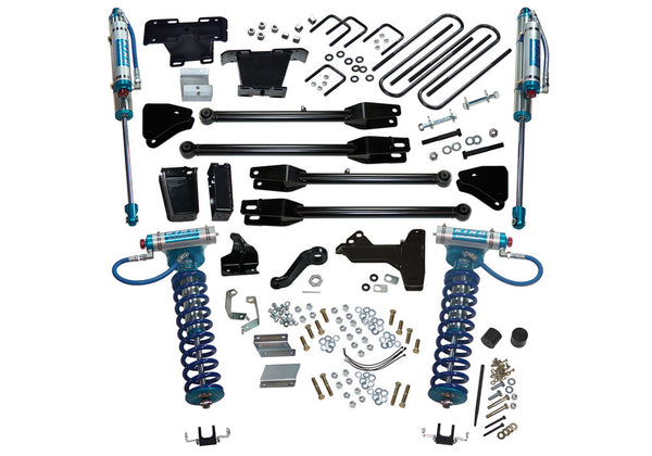 6" Lift Kit - 11-16 F250/F350 4WD w/ 4-Link Conversion & King Clvrs/Shocks