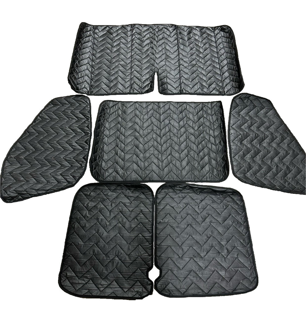 Insulated Magnetic Blackout Window Coverings Kit - Ford Transit Front, Rear and Side Windows