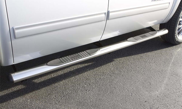 4 In Oval Straight Nerf Bars Stainless Steel Polished